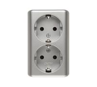 Enchufe doble Schuko empotrado con Simon 54 EGSZ2NZ/43