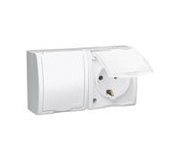 Enchufe doble SCHUKO Simon Aquarius AQGSZ1-2/11