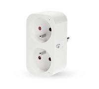Enchufe doble SmartLife con conexión Wi-Fi IP21 Wattmeter 3680W Tipo E Francia