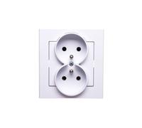 Enchufe doble SONATA con/u blanco GP-2RZ/00