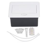 Enchufe Emergente, Enchufe De Escritorio, Caja De Conexión De Mesa Regleta De Alimentación 2500W Enchufe De Escritorio Integrado UE 2 Pines 2 USB Salida De Diseño Rebote Oculto Impermeable AC250V 16A