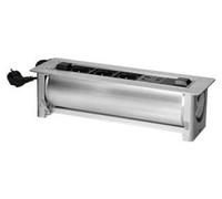 Enchufe empotrado eléctrico ORNO OR-GM-9038, con 3 tomas de 230V, 2 puertos RJ45 y 1 puerto HDMI