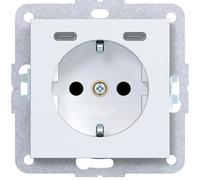 Enchufe Hager SCHUKO con USB, modelo WAS4055WM, tipo C, 20W, color blanco mate