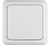 Enchufe Hager, tipo SCHUKO, con tapa, marco, WGUP, grado de protección IP44, color blanco polar, 1 unidad.