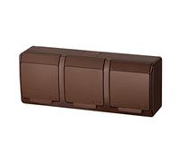 Enchufe HERMES 3x2P + Z IP44 marrón 0323-06 elektro-plast nasielsk 5901130483105