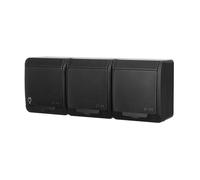 Enchufe hermético Hermes 3x2P+Z schuko z/u 16A IP44 0326-09