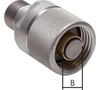 Enchufe hidráulico de acero 16 mm S Anillo de corte ISO 14540/8434-1 D M36 x 3