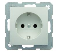 Berker UP-Programme Schuko 41438989 - Toma de Corriente (71 x 71 mm), Color Blanco Polar