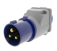 Enchufe industrial Adaptador CETAC macho a SCHUKO hembra 2P+T 16A 250V IP44 IEC-60309 - BeMatik
