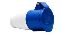Enchufe industrial azul y enchufes 32A 220v IP44 Enchufe industrial de 3 pines y enchufe de pared A prueba de agua IP44 Conector Enchufe 2P + Tierra Hembra (# 223)