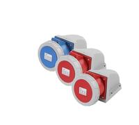 Enchufe industrial de 3 pines, 4 pines y 5 pines, conector eléctrico de pared impermeable IP67, 16 A, 32 A, macho y hembra, 220 V, 380 V.(Mounted,32A,5P)