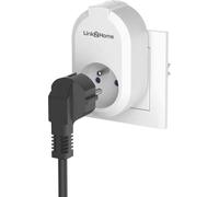 Enchufe inteligente, pack de 2 unidades, LINK2HOME, 230V, Wi-Fi, compatible con Google Home, Alexa y Tuya, color blanco