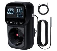 Enchufe inteligente para termostato, 15A/1800W, rango de temperatura de -40°F a 210°F, color