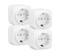 Enchufe inteligente WiFi Amazon Basics, paquete de 4, compatible con Matter