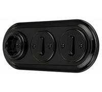 Enchufe, interruptor y placa de pared de porcelana, empotrado, triple, todo en uno, serie PR1, color