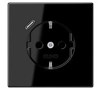 Enchufe Jung SCHUKO con toma USB, modelo LS1520-18CSW, tipo C, color