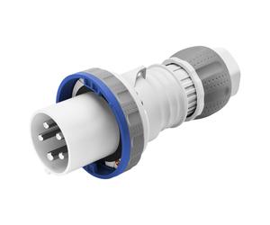 Enchufe Móvil Recto HP IP69 2P+T 63A 200-250V Azul 6H Cableado A Capucha