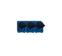 Enchufe múltiple Merten SCHUKO, modelo 229375, color azul, resistente a golpes