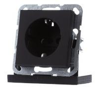 Enchufe negro - Contacto protector de base de enchufe negro 4188005 | Gira | 4188005 | Toma de corriente / enchufe