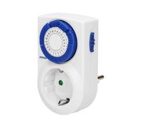 Enchufe schuko con 1 toma y con temporizador mecanico24h orpre427 (gs)
