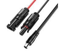 Enchufe solar a DC8020 adaptador DC8020 enchufe con cable de carga solar compatible con Jackery Explorer 3000 2000 1500 1000 Pro /2000 1000 700 600 Plus cargado a través del panel solar de otras
