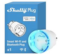 Enchufe WiFi Shelly AZ tipo F de 12 A con medición de potencia, control por aplicación y temporizador.