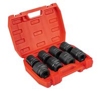 Enchufes de impacto de 3/4", 26-38 mm, juego de 8 piezas.