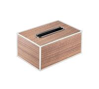 Encimera Caja de pañuelos madera maciza nogal, caja cajón hotel comercial alta gama, decorativa lujo y ligera Decorativa(Medio)