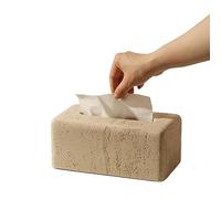 Encimera Caja de succión caja pañuelos piedra, servilletas for el hogar, comedor creativo en la sala estar Decorativa