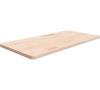 Encimera de baño madera maciza sin tratar 100x50x2,5 cm