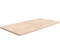Encimera de baño madera maciza sin tratar 80x40x1,5 cm
