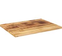 Encimera de mesa vidaXL, 90 x 50 x 2,5 cm, rectangular, madera maciza de mango con superficie rugosa