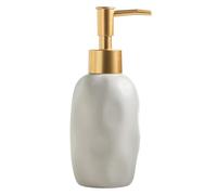 Encimera Dispensador de jabón en Espuma con Bomba for baño, Cocina, cerámica Decoración Vintage para el baño(Gray)
