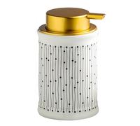 Encimera Dispensador de jabón espumoso cerámica, Espuma 350ml con Bomba for Cocina y baño Decoración Vintage para el baño(C)