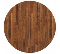 Encimera Marrón Claro Ø 80 X 4 Cm Madera De Roble Sólido Vidaxl