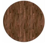 Encimera Marrón Oscuro Ø 90 X 4 Cm Madera De Roble Sólido Vidaxl