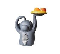 Encimera Soporte for caja de pañuelos Dispensador multifuncional Estante almacenamiento for mesa centro sala estar Decorativa(Grey)
