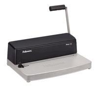 Fellowes Encuadernadora Metal 25 Manual espiral, perfora 10 hojas A4, encuaderna 450 hojas Grafito