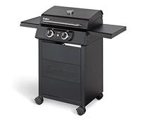 Enders eCRAVE Parrilla eléctrica de exterior, Parrilla de hierro fundido, Carro de parrilla con mucho espacio de almacenamiento, 2 potentes elementos, compacta, 103 x 51,5 x H 99 cm