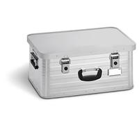 Enders Toronto Caja almacenaje de aluminio 47 litros - Maletin con asa de transporte, Rincones de apilamento y hangtag de acero inoxidable - Caja aluminio Plateado #3890