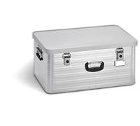 Enders Toronto Caja almacenaje de aluminio 80 litros - Maletin con asa de transporte, Rincones de apilamento y hangtag de acero inoxidable - Caja aluminio Plateado #3900
