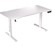 ENDORFY Atlas L Eléctrico, diseño recto, forma rectangular, ideal para oficina, oficina en casa, patas en forma de T, color blanco, dimensiones: 720 - 1200 mm