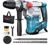 ENEACRO SDS-MAX Martillo Perforador, 1500 W 12J Martillo Demoledor con 3 funciones, empuñadura antivibraciones y embrague de seguridad, capacidad de perforación de 40 mm en hormigón
