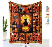 ENEN Mantas para Sofa Cama de Microfibra Franela, Extra Suave Manta para Cama Felpa Invierno Blanket Lavable a Máquina para Mascota Cama Habitacion Dormitorio (150x200,Halloween)