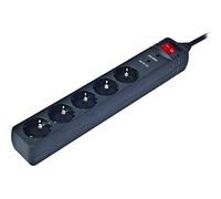 REGLETA GEMBIRD 5 TOMAS PROTECCION ANTIPICOS NEGRO 3M
