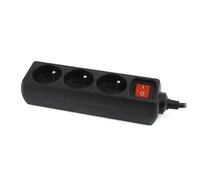 Gembird eg-psu3f-01 limitador de tensión negro 3 salidas ac 230 v 0,6