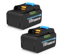 ENERGUP 2X 18V 5.5Ah BL1850B Batería de Repuesto para Makita Batería 18V BL1860B BL1850B BL1840B BL1830B BL1820B BL1815 194205-3 con Indicador LED