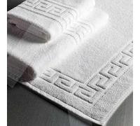 ENERGY COLORS TEXTIL-HOGAR ALFOMBRIN GRECA 650gr/m2 100% Blanco. Pack 6 ud