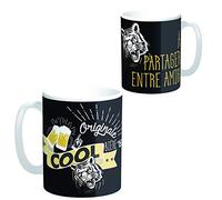 Enesco, 12 tazas con mensajes en francés sobre la amistad
