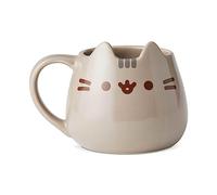 Enesco 6002676 Name is Mud Pusheen Taza esculpida, gres, multicolor